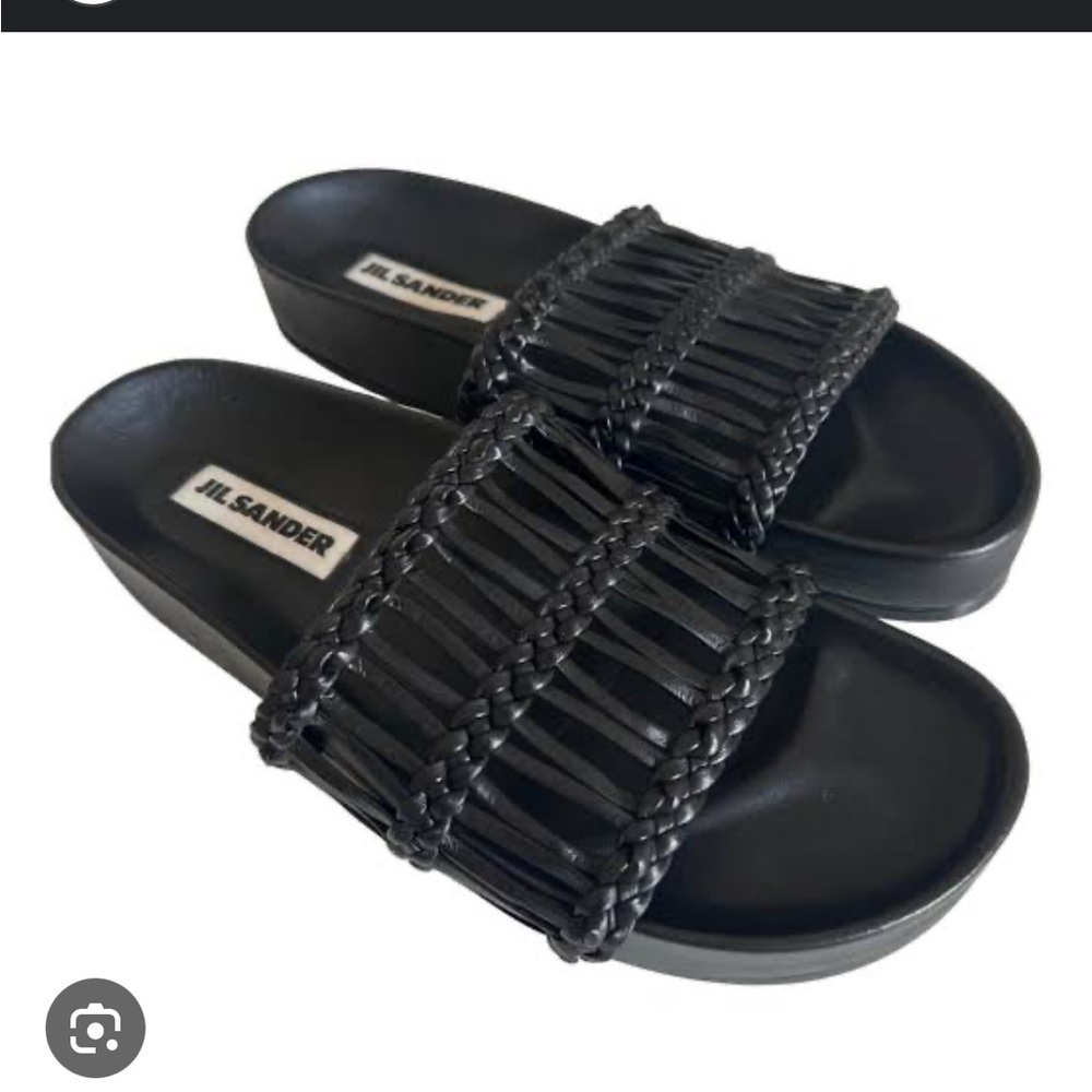 ISO Jill Sander black slides size 38